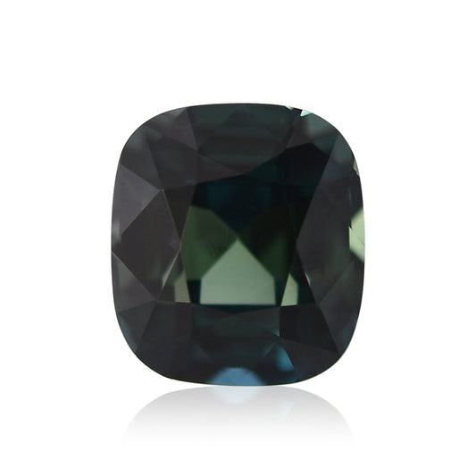 3,58 Karat grüner MADAGASCAR Cushion Sapphire CD