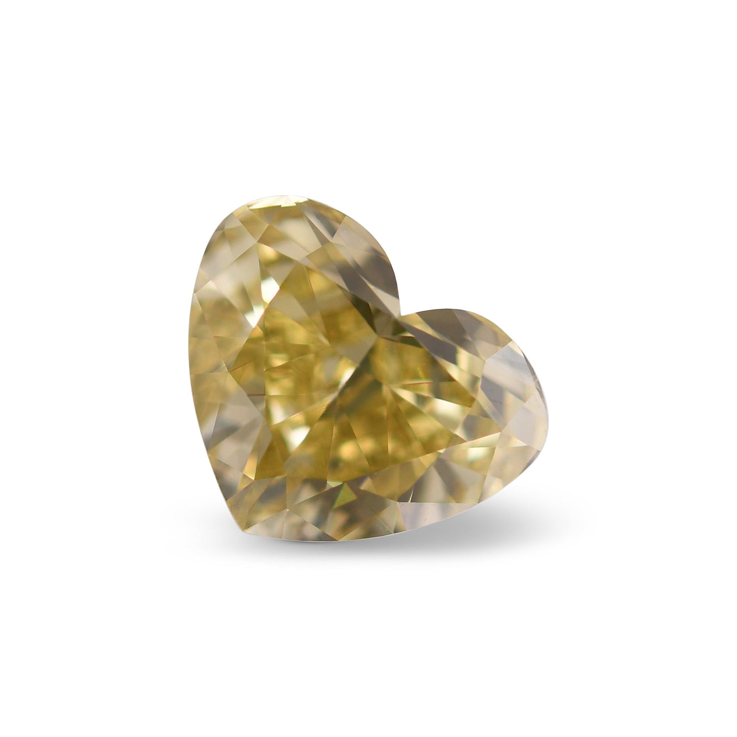 3,61 Karat Fancy Deep Brownish Yellow Heart Diamant VS2 GIA