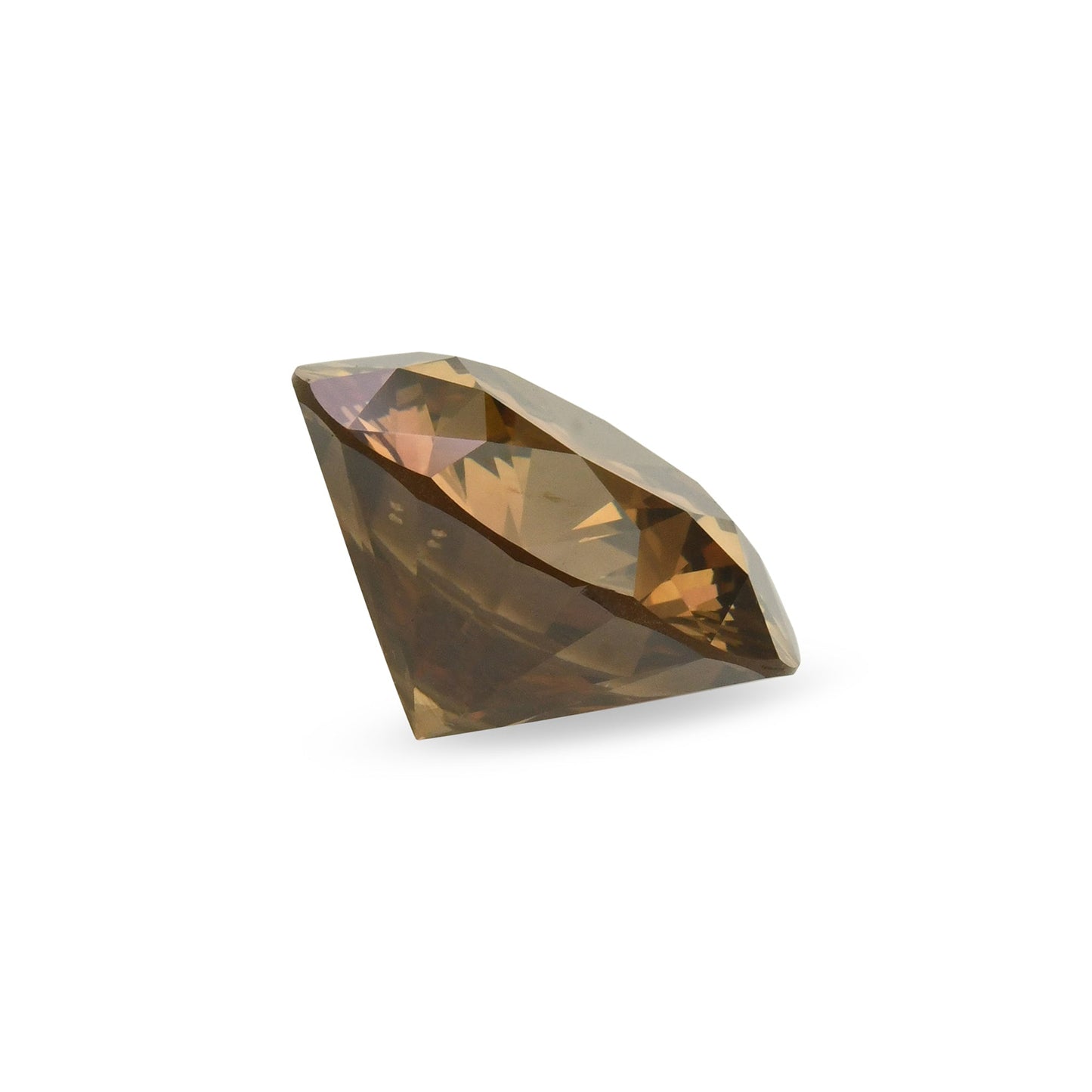 3,61 Karat Fancy Dark Orange Brown Round Diamond SI1 GIA