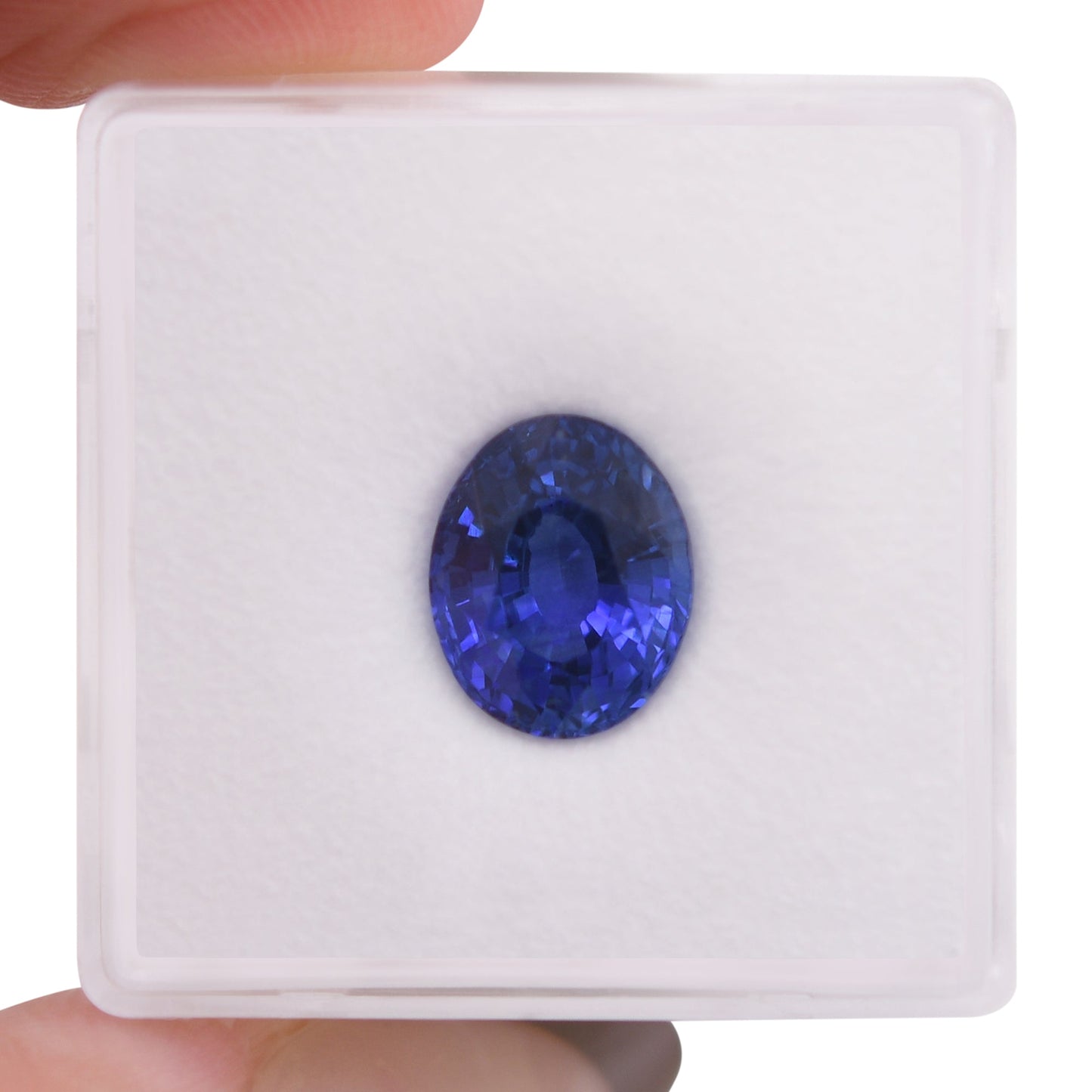 3,63 Karat blauer ovaler Saphir aus Sri Lanka, GIA