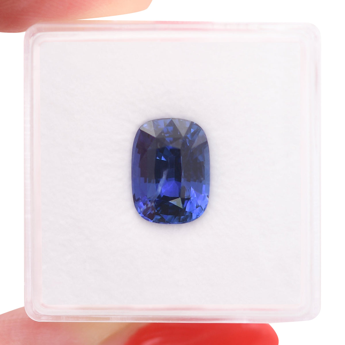 Kissenförmiger Saphir | 3,67 ct | Blau | CD | Ref. 719437