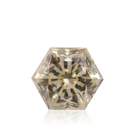 3,80 Karat Fancy Yellow Hexagonal Diamond I1 GIA