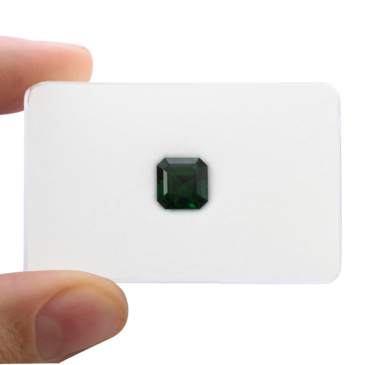 Asscher Gemstone | 3.93 ct | Green | GWLAB | Ref 724255