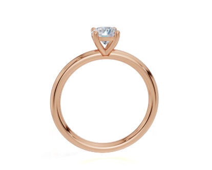 18ct Round 0.30Carat F/G VS/SI Plain Plain 4Pr  Diamond Ring