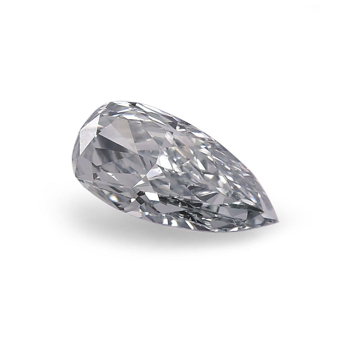 0,50 Karat Fancy Gray Blue Birnenförmiger Diamant SI1 GIA
