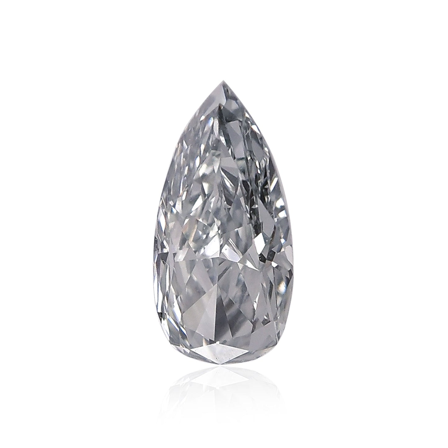 0,50 Karat Fancy Gray Blue Birnenförmiger Diamant SI1 GIA