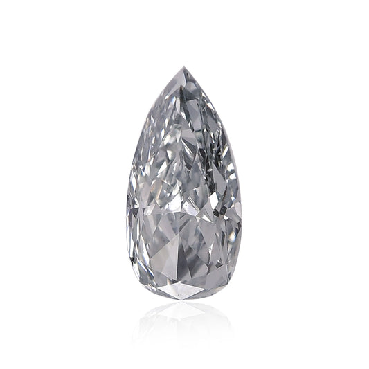 0,50 Karat Fancy Gray Blue Birnenförmiger Diamant SI1 GIA