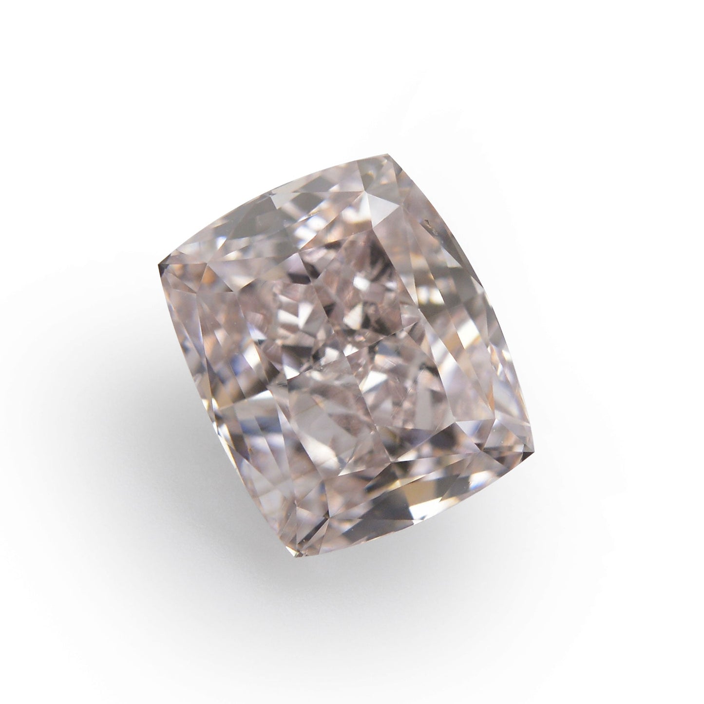 1,06 Karat Fancy Pinkish Brown Cushion Diamond VS2 GIA