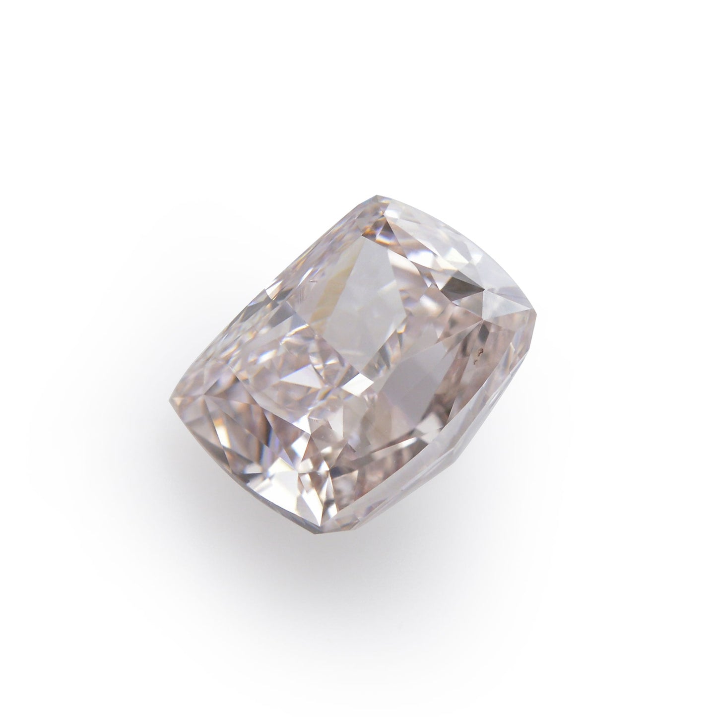 1,06 Karat Fancy Pinkish Brown Cushion Diamond VS2 GIA