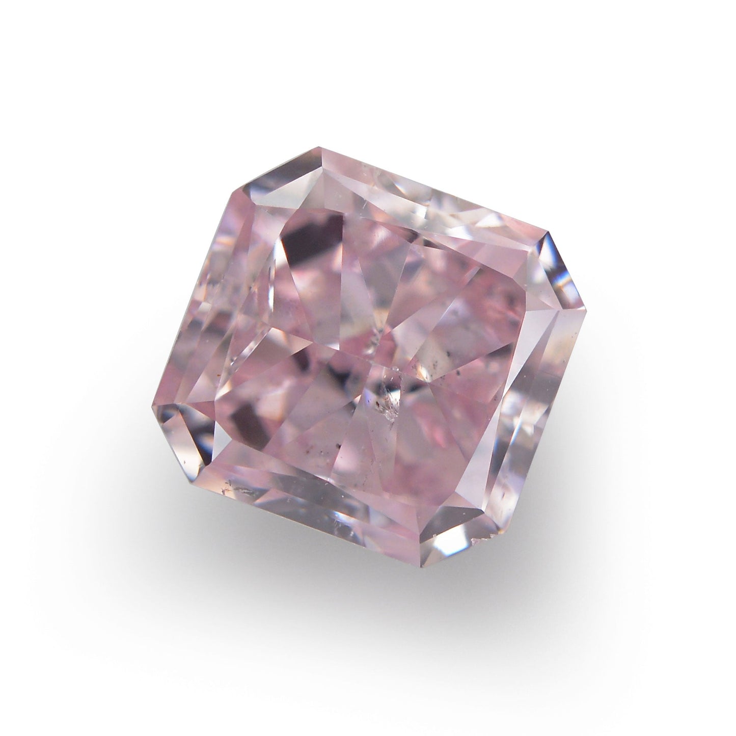 0,89 Karat Fancy Intense Purplish Pink Radiant SI2 GIA