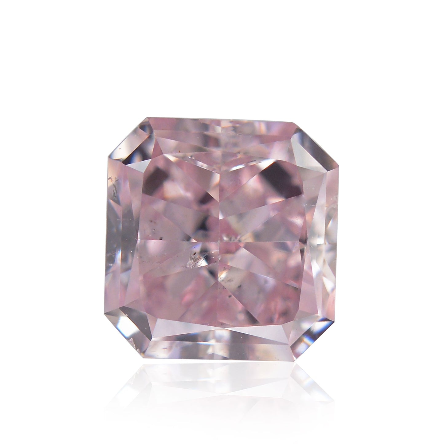 0,89 Karat Fancy Intense Purplish Pink Radiant SI2 GIA