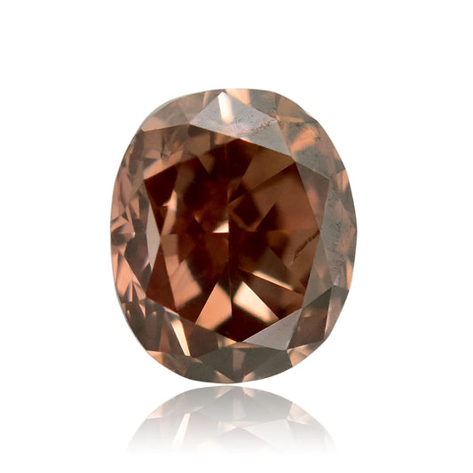 0,17 Karat Fancy Brown Orange Ovaler Diamant SI2 GIA