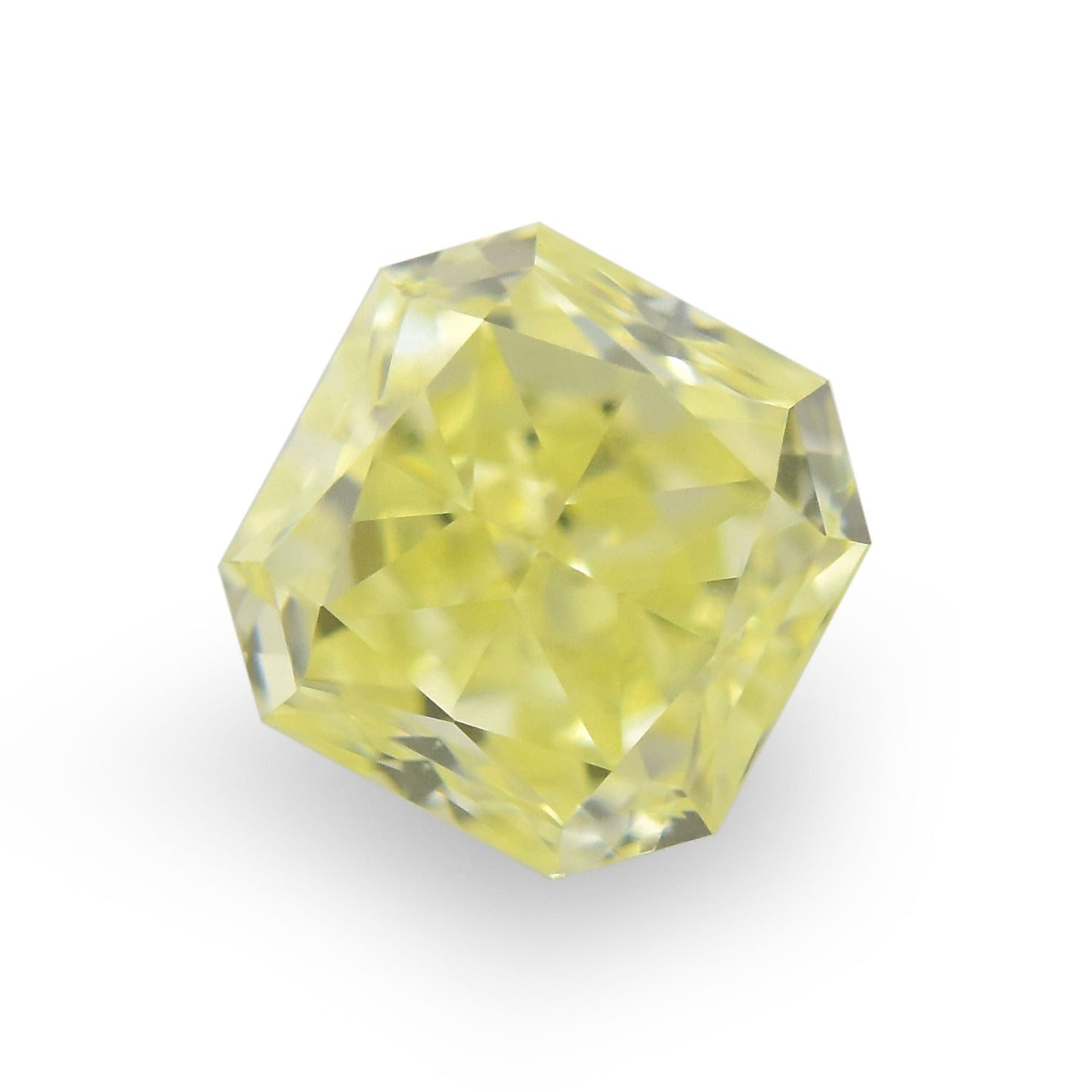 0,37 Karat Fancy Light Yellow Radiant Diamant VS2 IGI