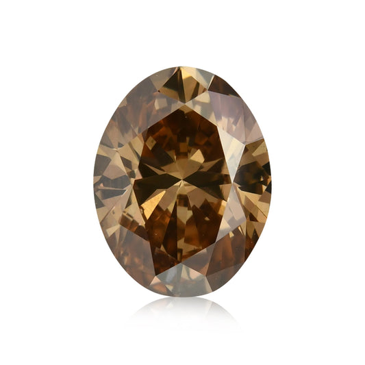2,52 Karat Fancy Dark Orange Brown Ovaler Diamant VS2 GIA