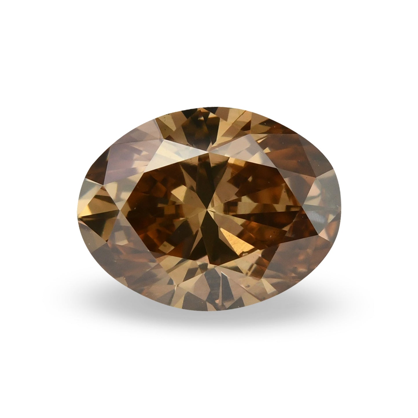 2,52 Karat Fancy Dark Orange Brown Ovaler Diamant VS2 GIA