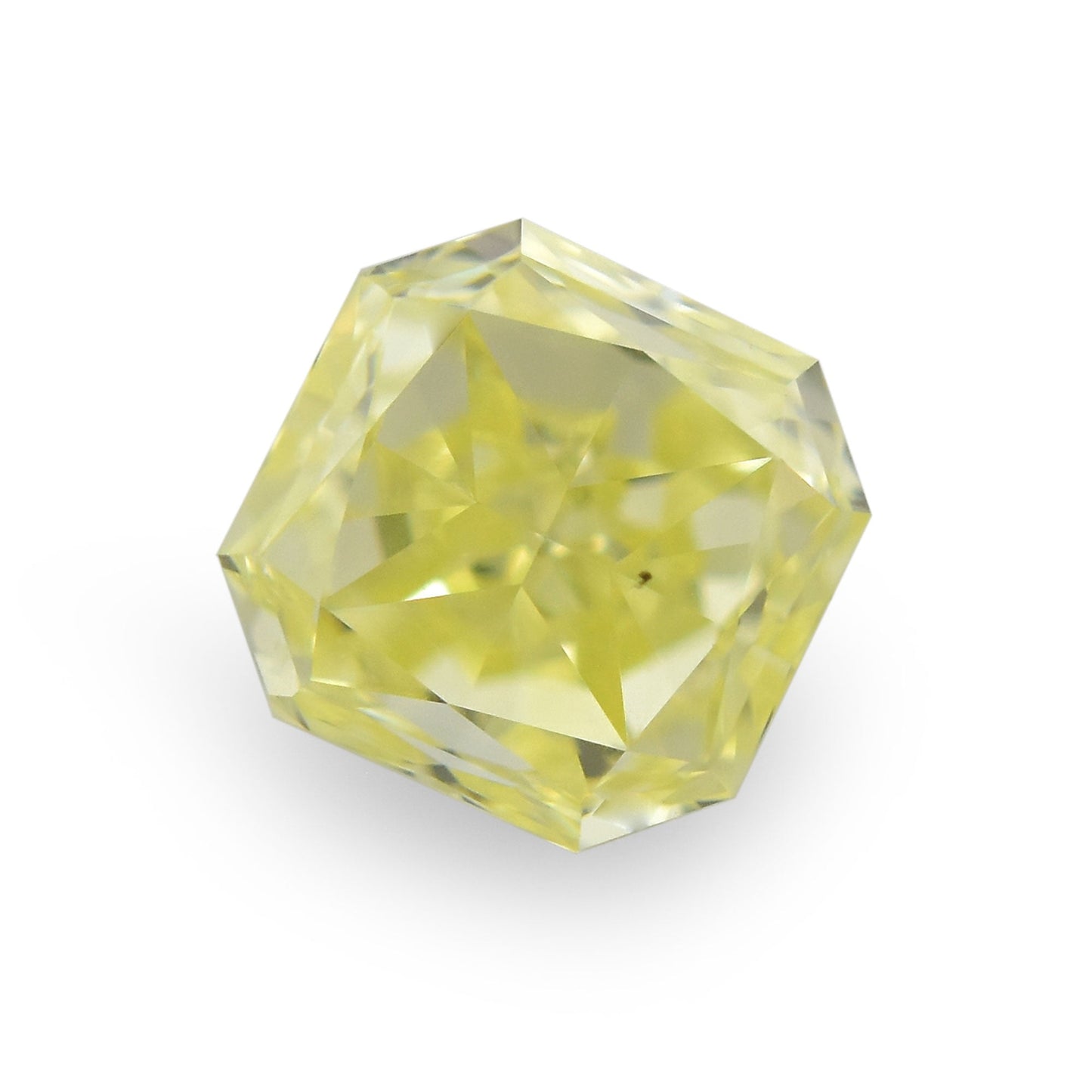 0,37 Karat Fancy Light Yellow Radiant Diamant VS2 IGI