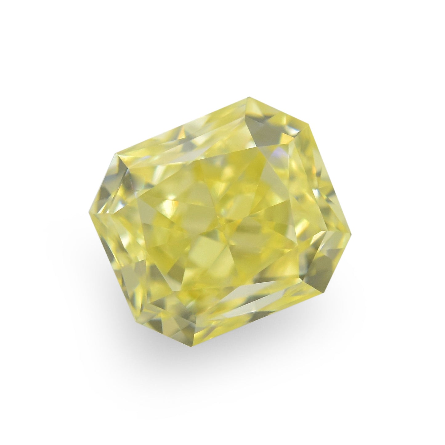 0,46 Karat Fancy Yellow Radiant VS2 IGI