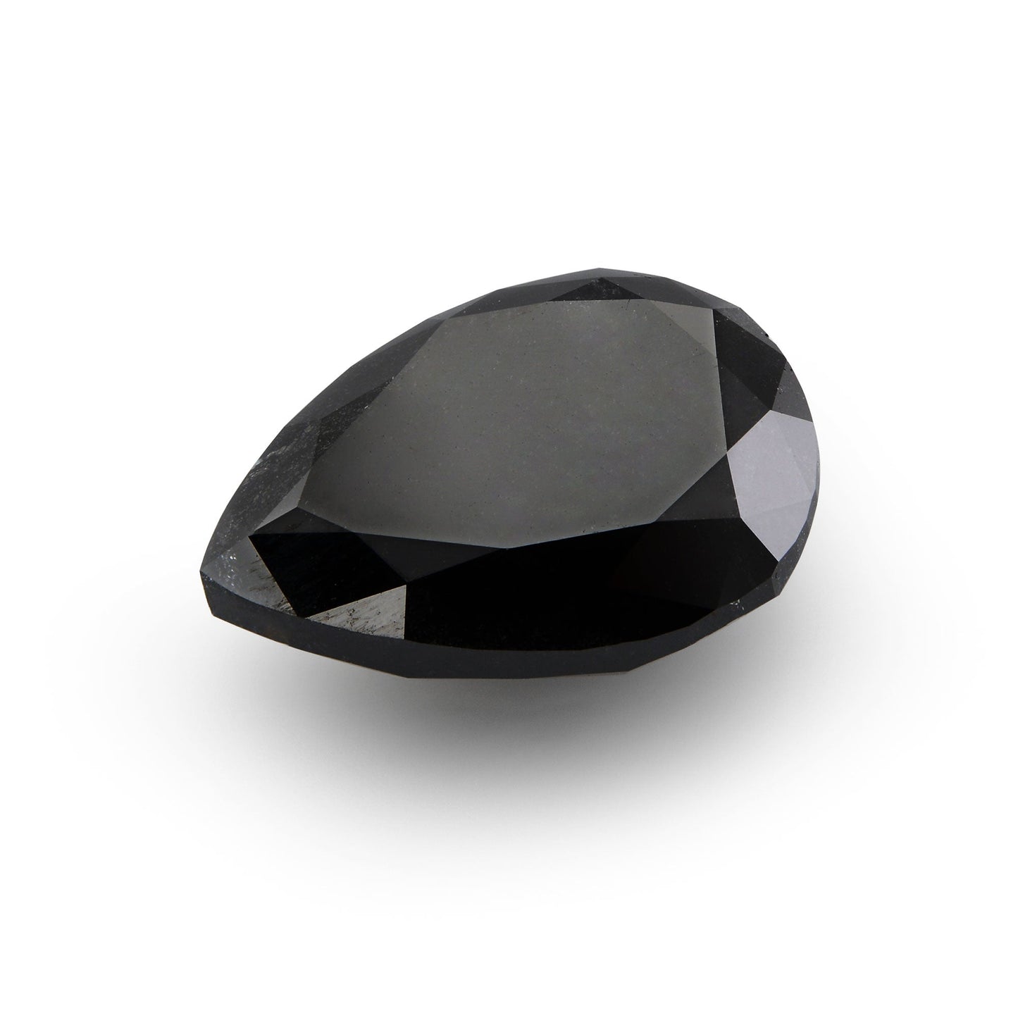 5,78 Karat Fancy Black Pear Diamond GIA