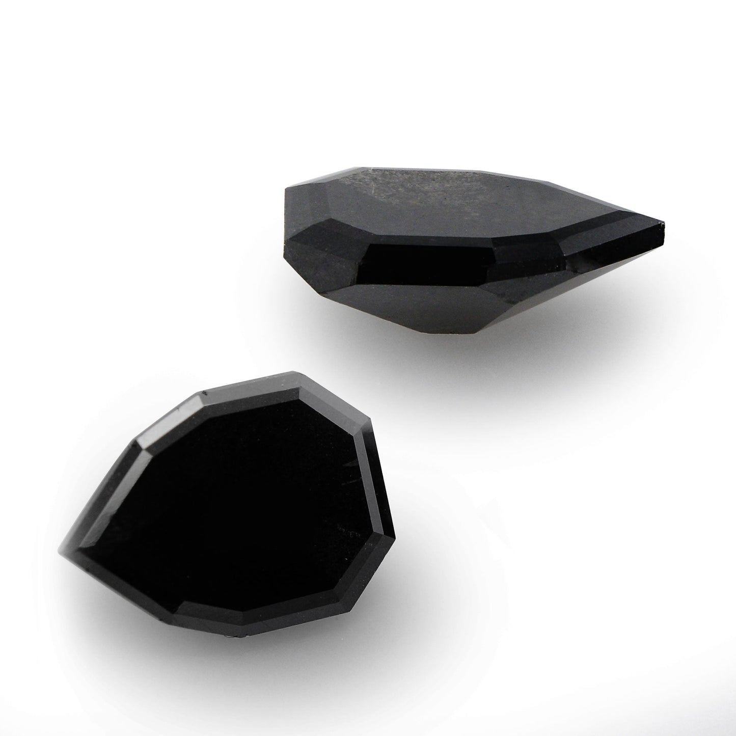 3.00 Carat Fancy Black Pear Diamonds GIA