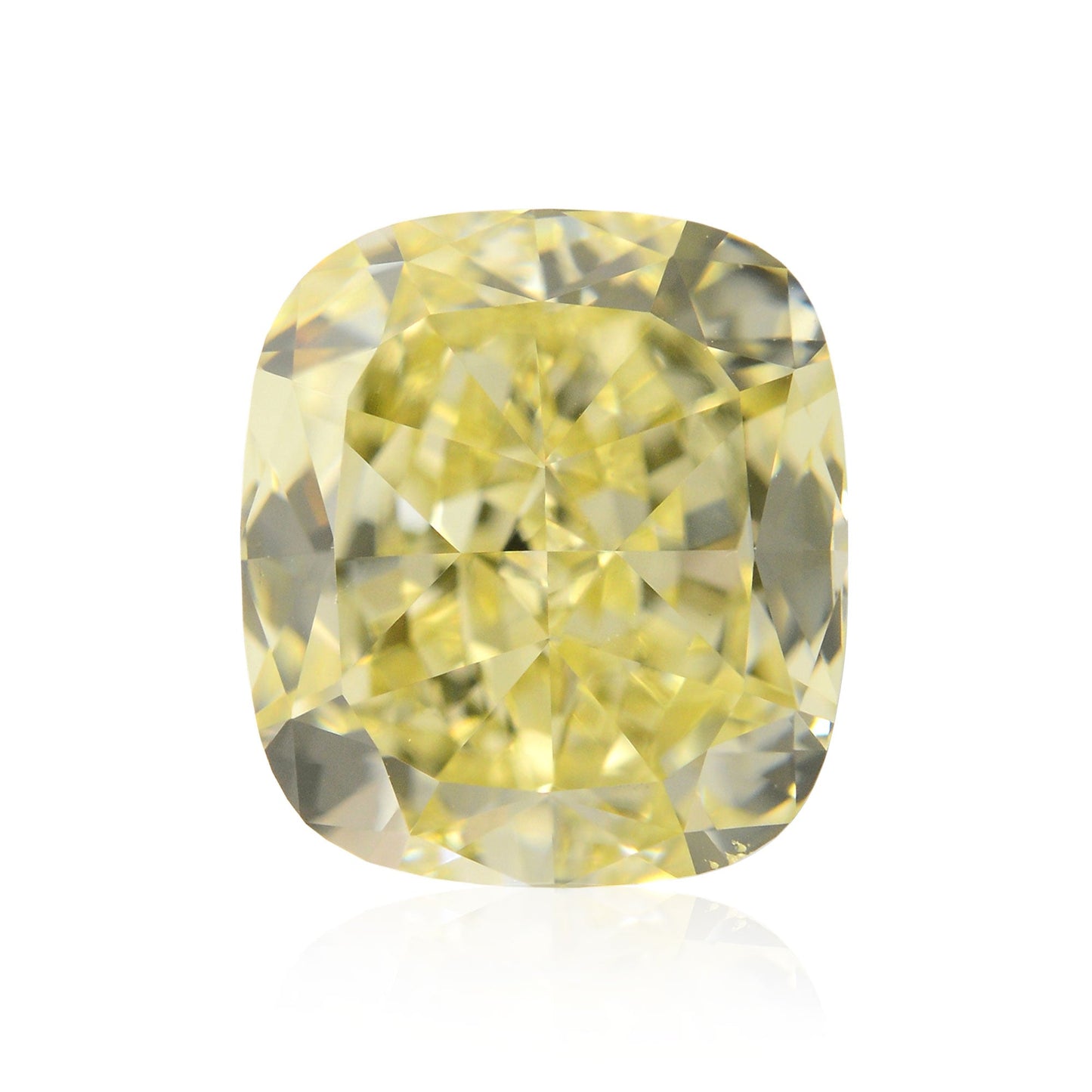 2,20 Karat Fancy Yellow Cushion Diamond VS1 GIA