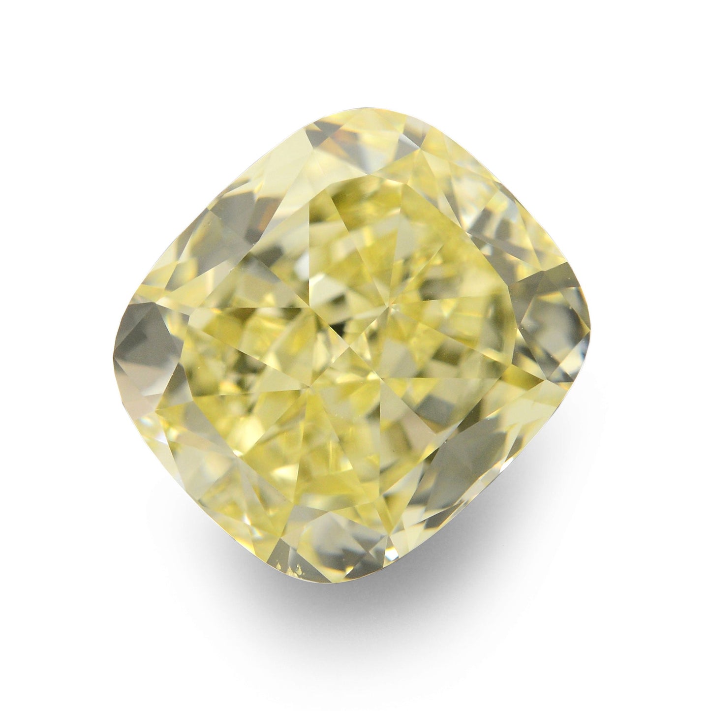 2,20 Karat Fancy Yellow Cushion Diamond VS1 GIA