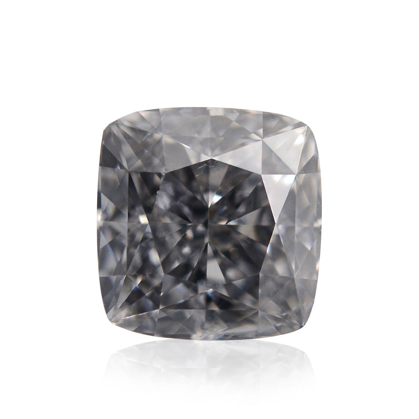 0,45 Karat Fancy Blue Gray Cushion Diamant SI2 GIA
