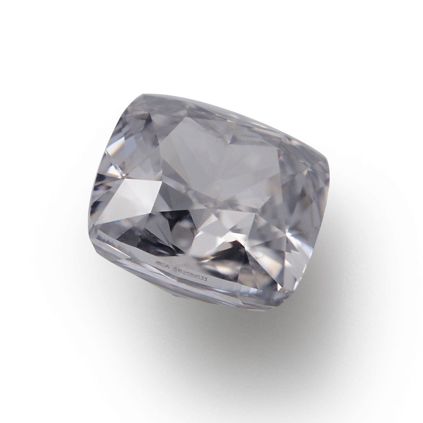 0,45 Karat Fancy Blue Gray Cushion Diamant SI2 GIA