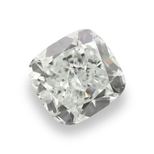1,05 Karat sehr hellgrüner Kissen-Diamant VVS1 GIA