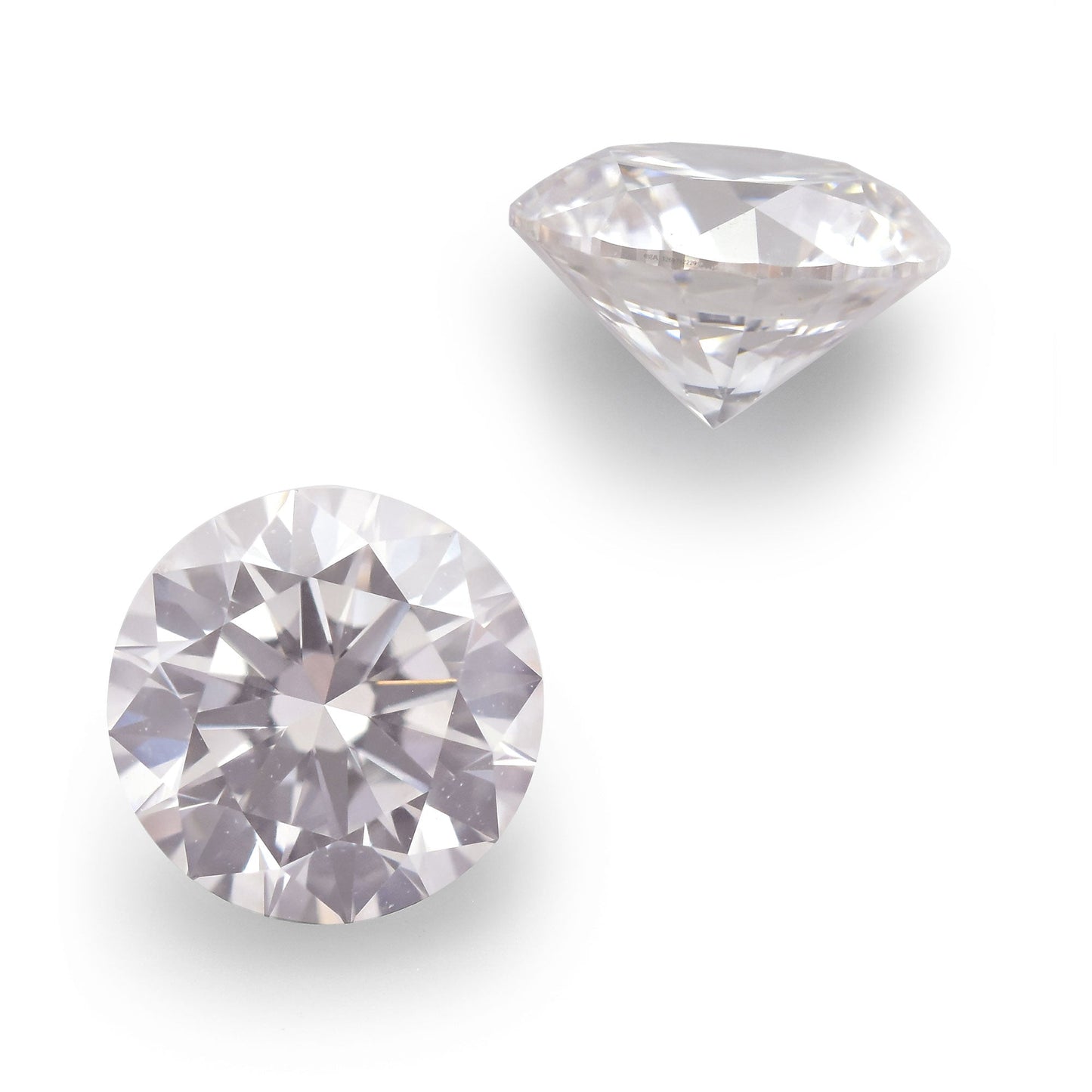 1.21 Carat Faint Pink Round Diamonds VS2 GIA