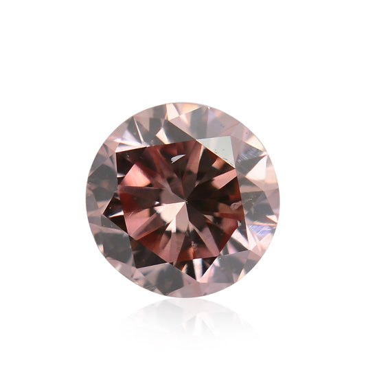 0,21 Karat Fancy Orange Pink Brillant, rund, SI1, GIA