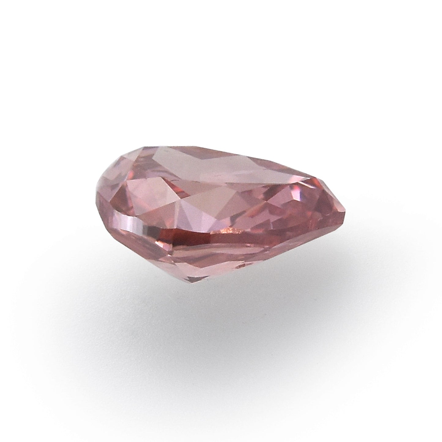0,22 Karat Fancy Deep Orange Pink Birnenförmiger Diamant (SI1) GIA