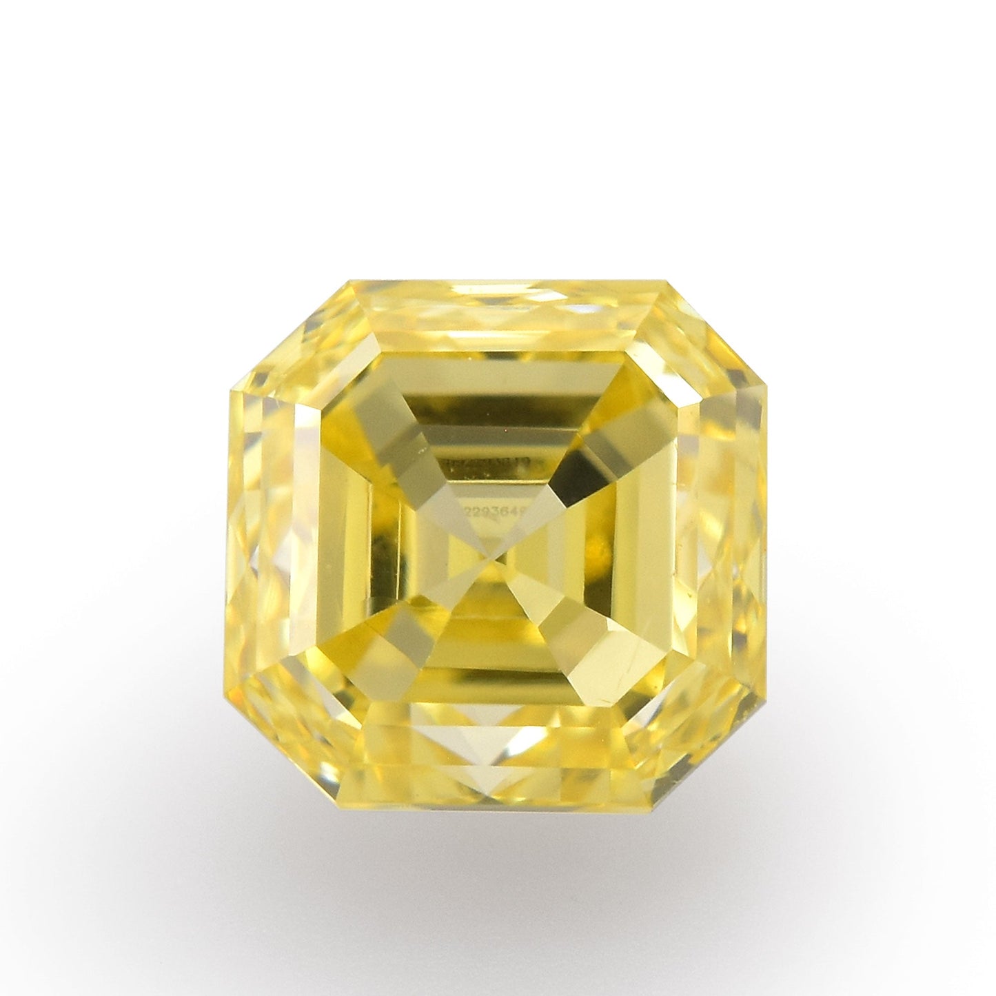 0,39 Karat Fancy Intense Yellow Asscher-Diamant VS2 GIA