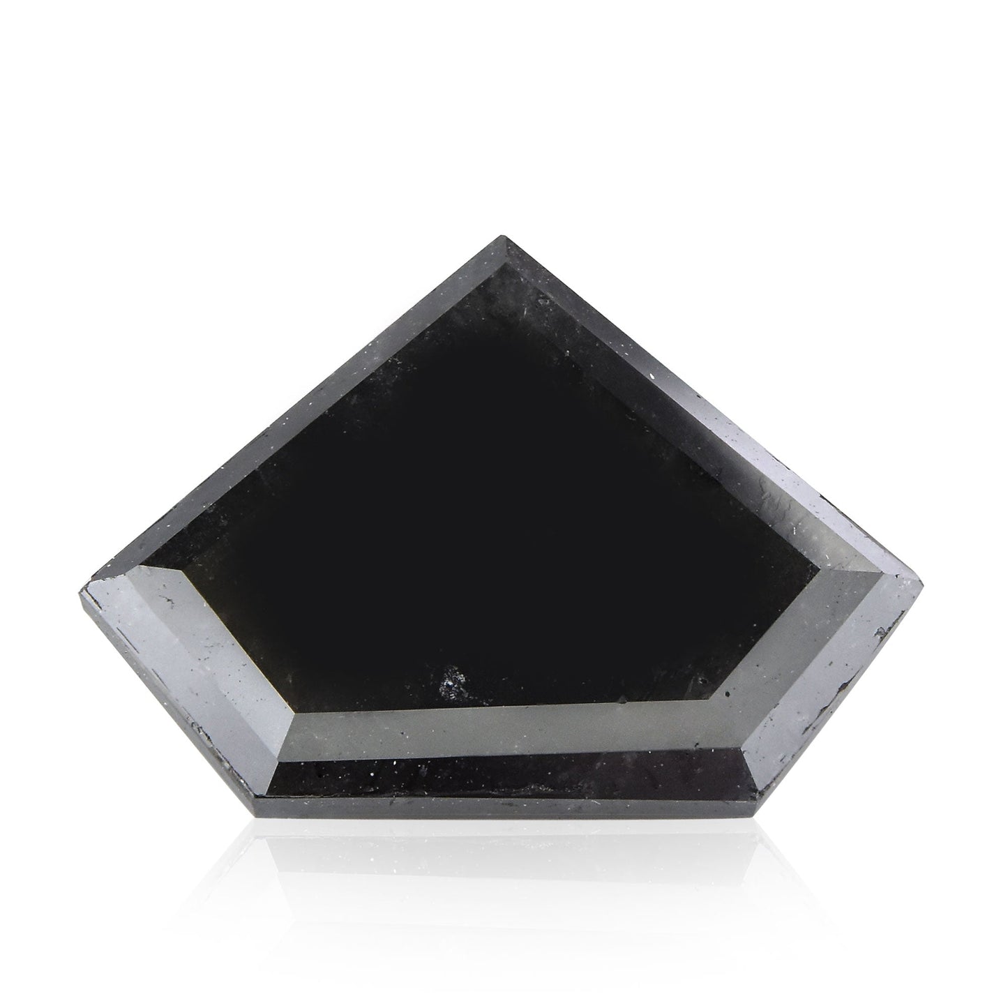 3,57 Karat Fancy Black Shield-Cut Diamant GIA