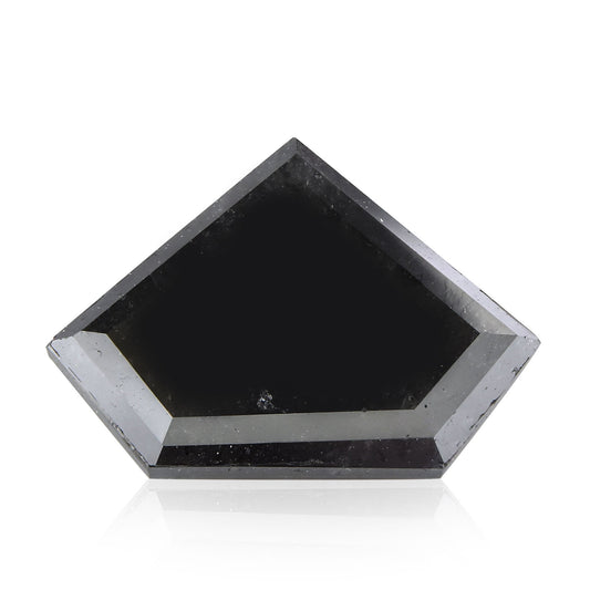 3,57 Karat Fancy Black Shield-Cut Diamant GIA