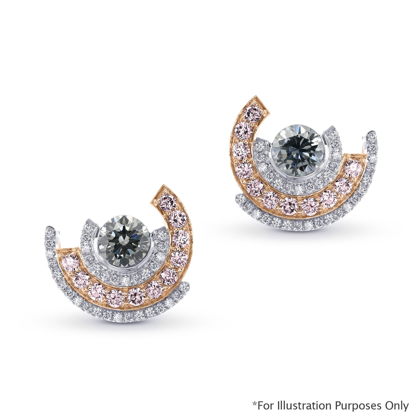 0,91 Karat Fancy Gray Blue Round Brilliant Diamanten VS1