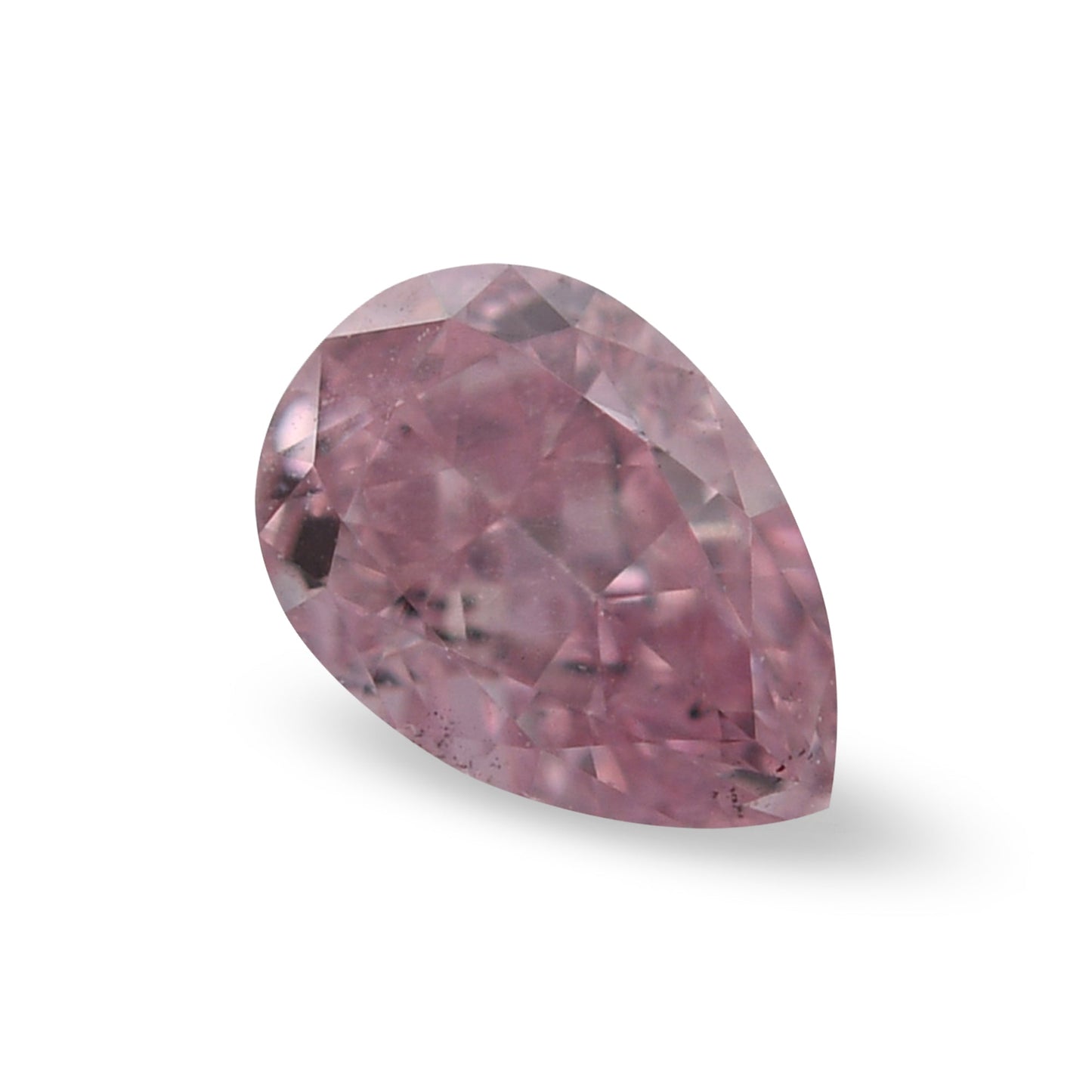 0,20 Karat Fancy Purplish Pink Birnenförmiger Diamant SI1 GIA