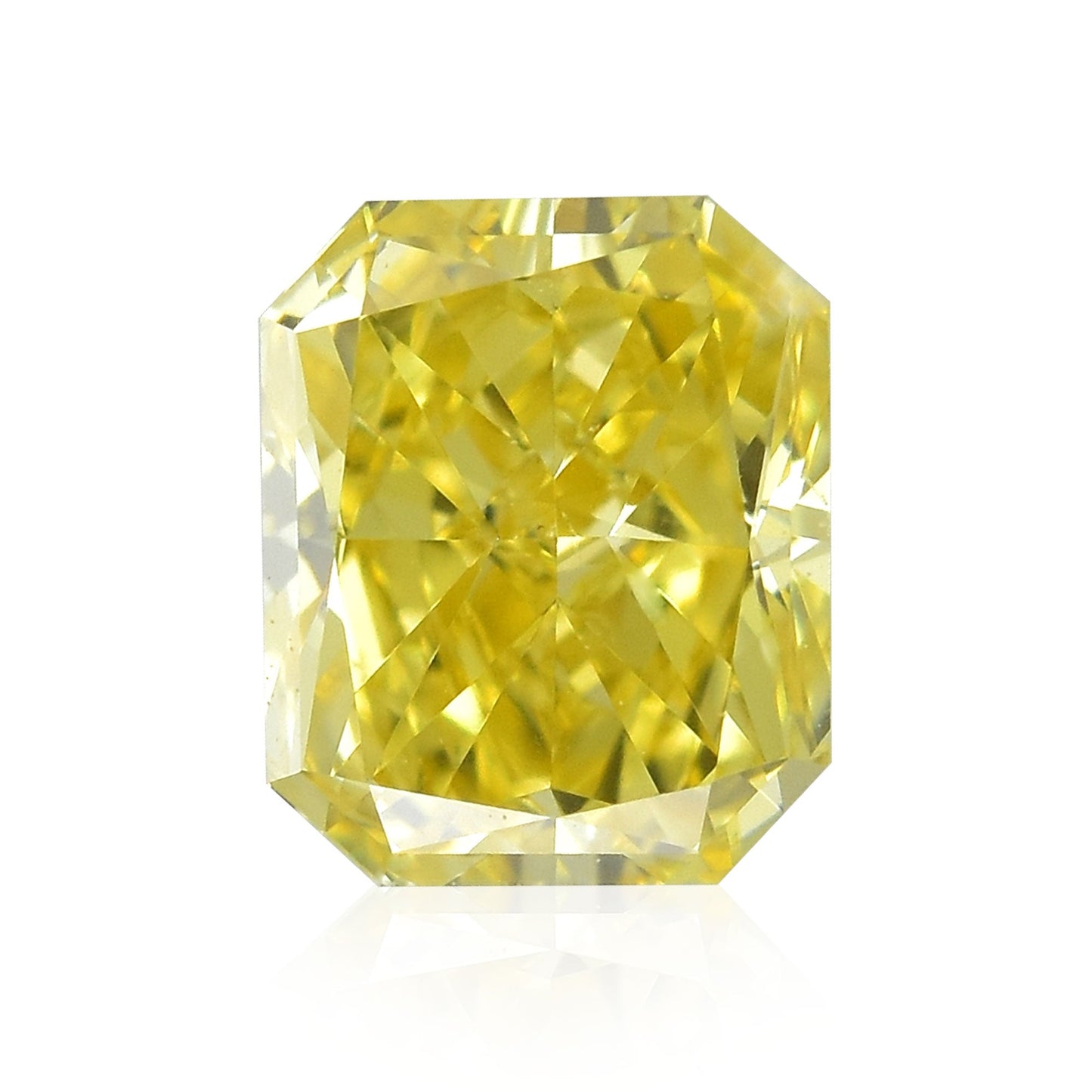 0,41 Karat Fancy Intense Yellow Radiant VS2 IGI