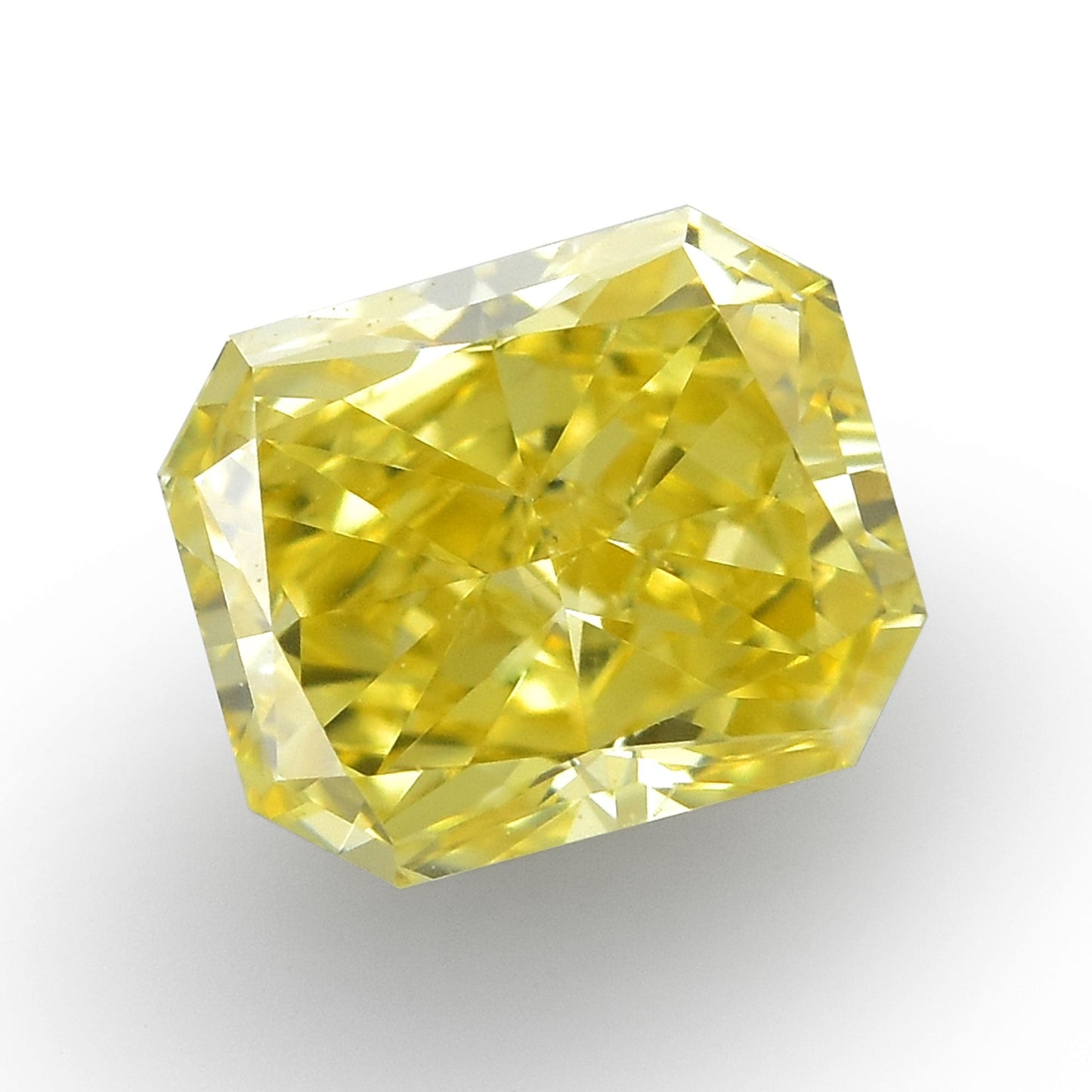 0,41 Karat Fancy Intense Yellow Radiant VS2 IGI