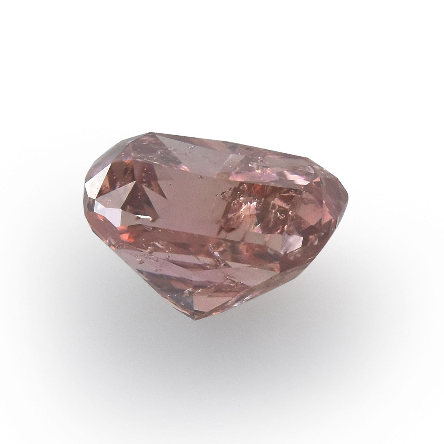 0,82 Karat Fancy Deep Orange Pink Cushion Diamant (I1) GIA