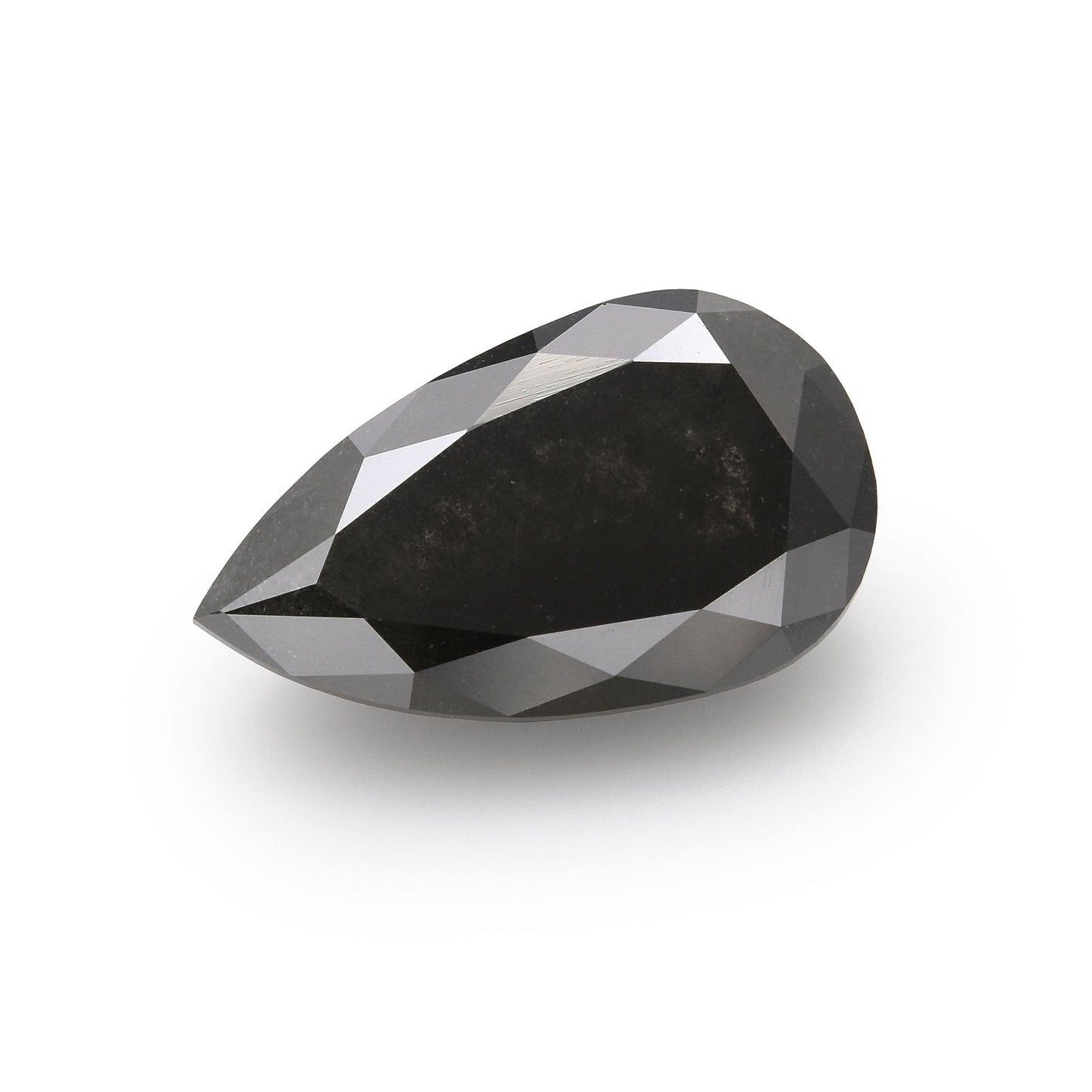 5,31 Karat Fancy Black Pear Diamond GIA