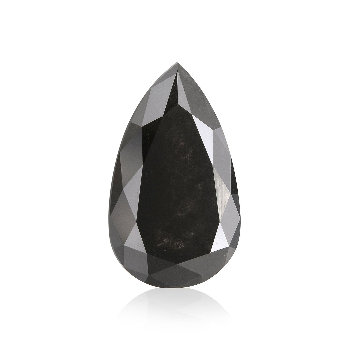 5,31 Karat Fancy Black Pear Diamond GIA