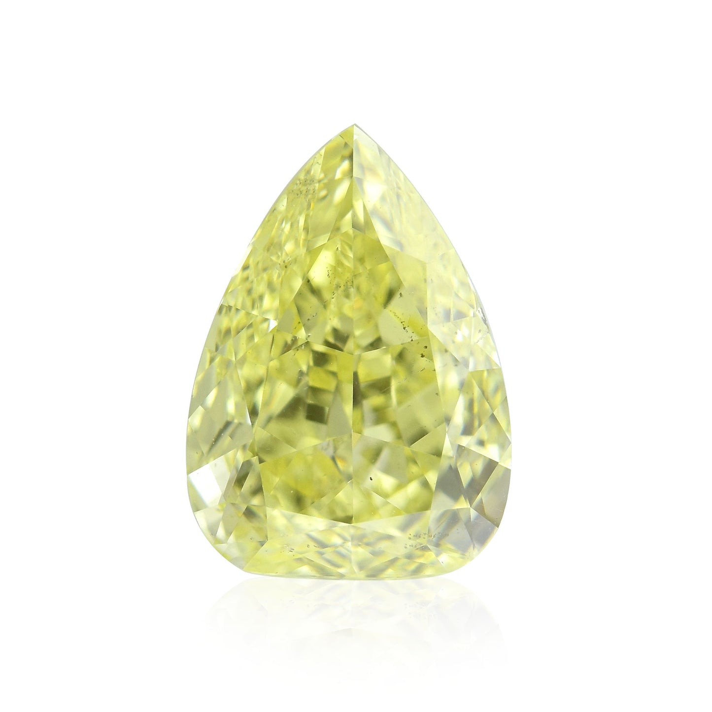 2,52 Karat Fancy Yellow Birnenförmiger Diamant SI1 GIA