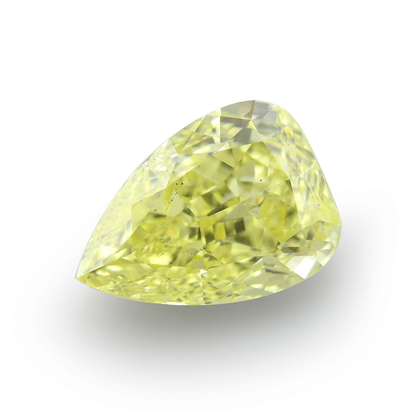 2,52 Karat Fancy Yellow Birnenförmiger Diamant SI1 GIA