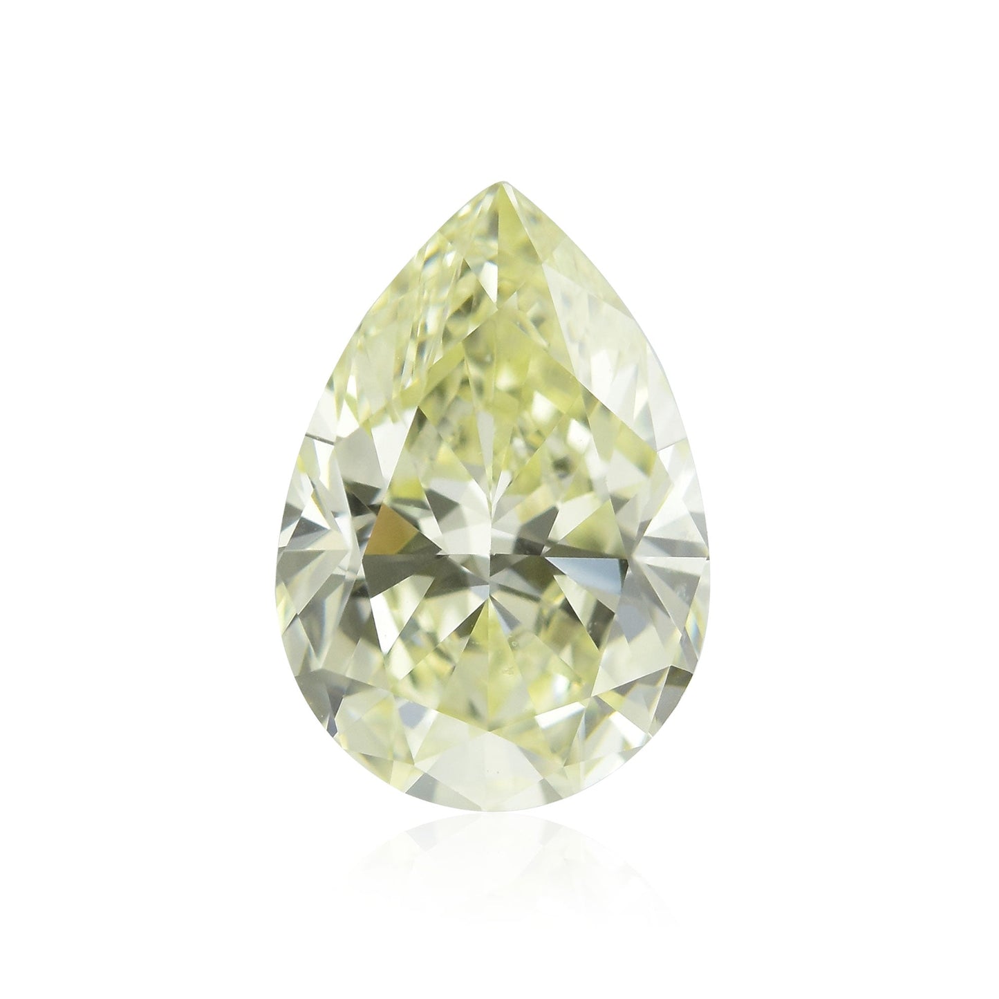 0,91 Karat Fancy Light Yellow Birnenförmiger Diamant VVS2 GIA