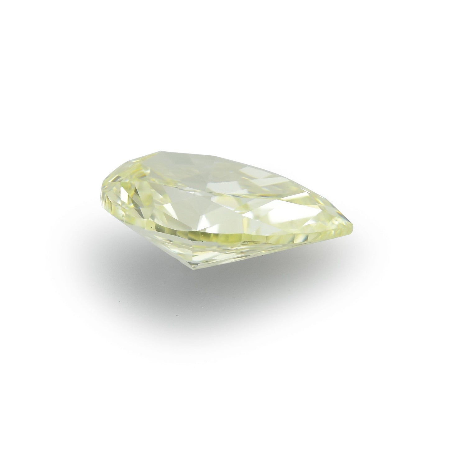0,91 Karat Fancy Light Yellow Birnenförmiger Diamant VVS2 GIA