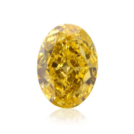 1,02 Karat Fancy Intense Orange Yellow Ovaler Diamant SI2 GIA