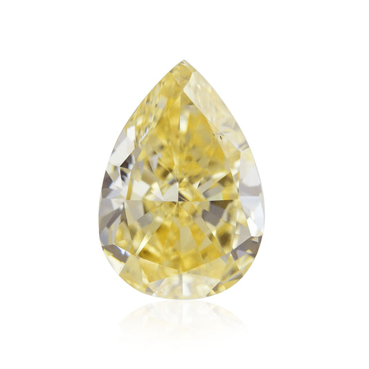 2,15 Karat Fancy Orange Yellow Birnenförmiger Diamant SI1 GIA