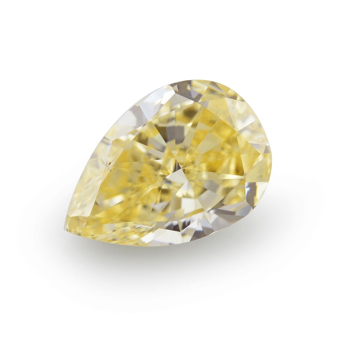 2,15 Karat Fancy Orange Yellow Birnenförmiger Diamant SI1 GIA