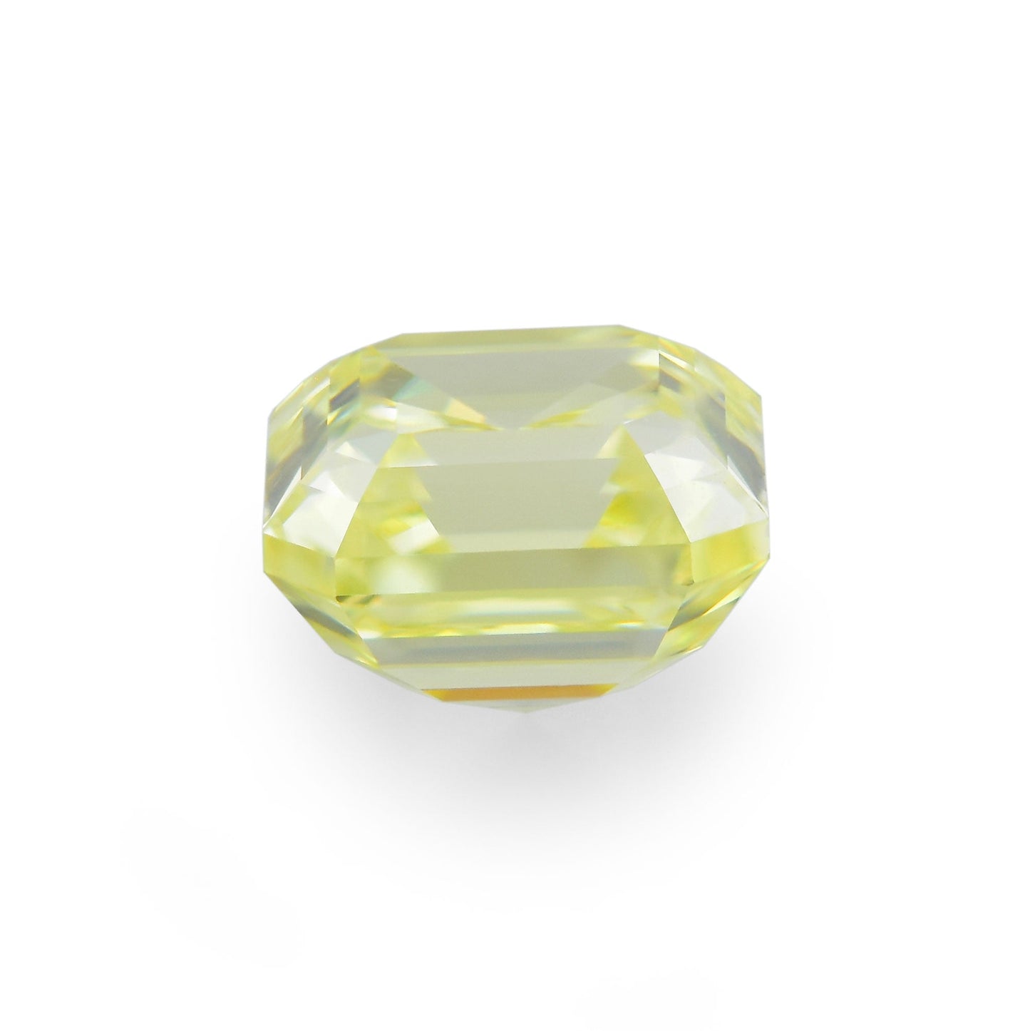 0,43 Karat Fancy Intense Yellow Asscher-Diamant VVS2 IGI