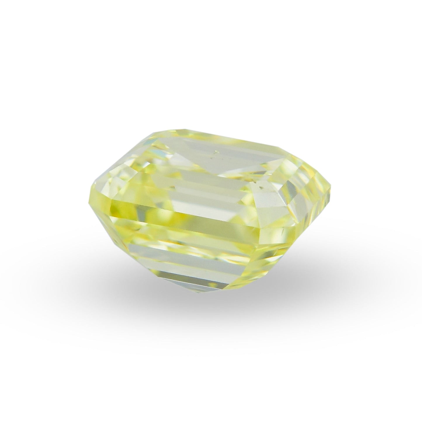 0,44 Karat Fancy Intense Yellow Asscher-Diamant SI1 IGI